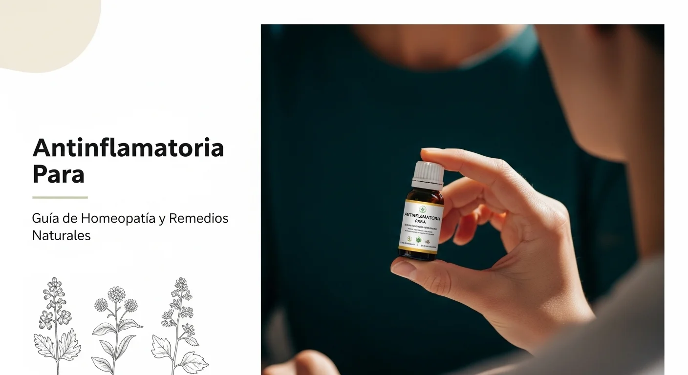 Preparación y uso de Antiinflamatoria Para en tratamientos homeopáticos naturales