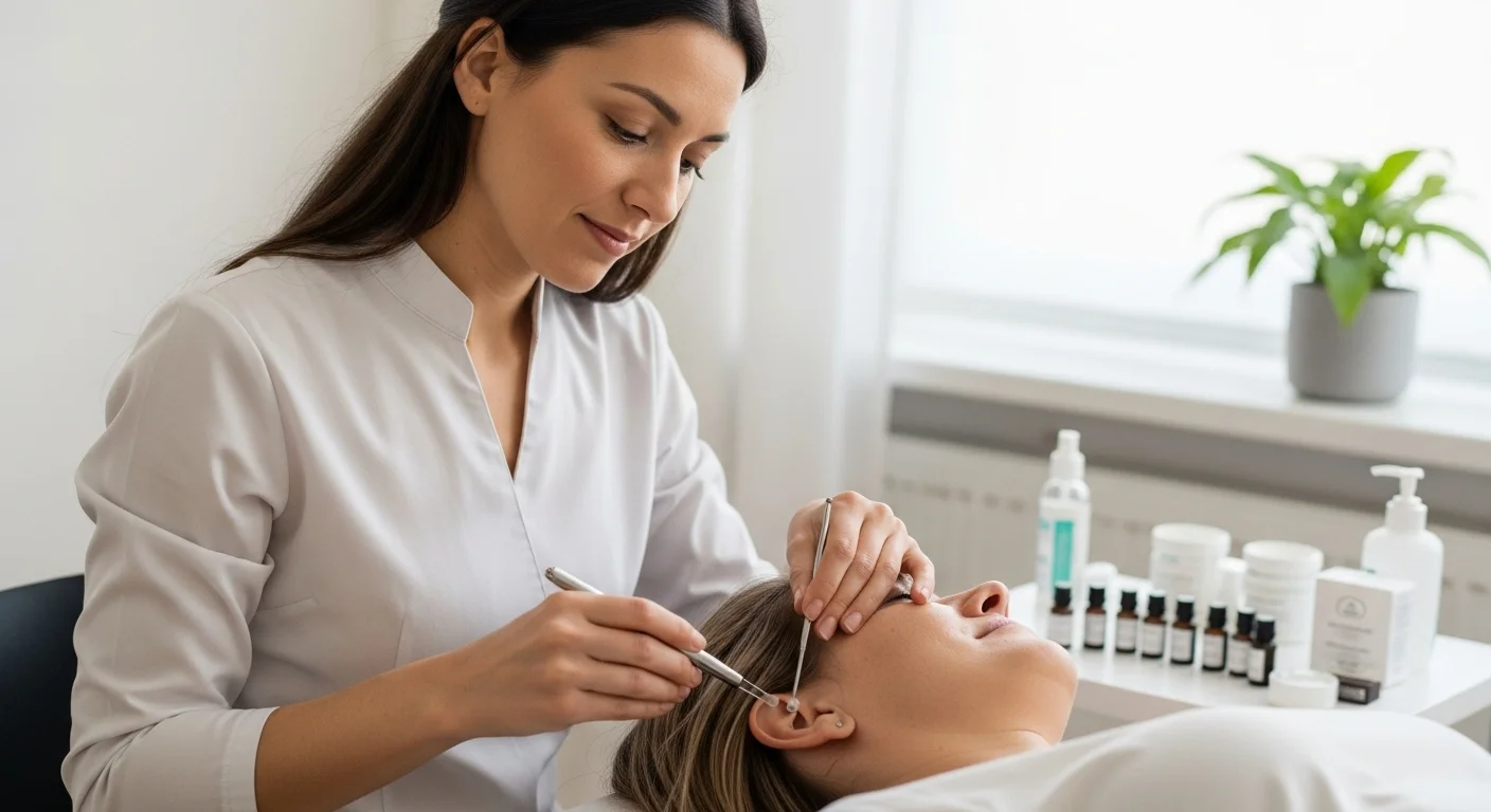 Preparación y uso de Auriculoterapia Para en tratamientos homeopáticos naturales