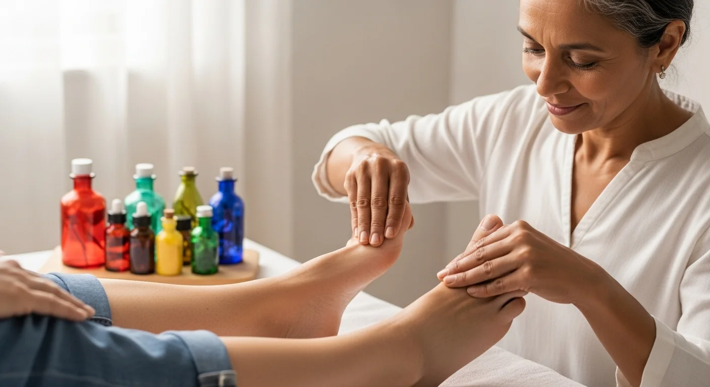 Técnicas de digitopuntura en manos y pies como complemento a remedios homeopáticos