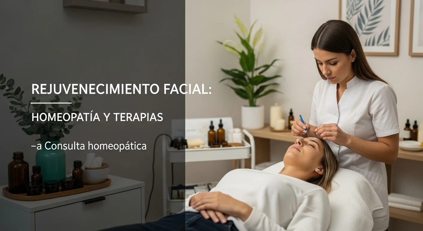 Tratamiento facial natural combinando homeopatía y acupuntura estética