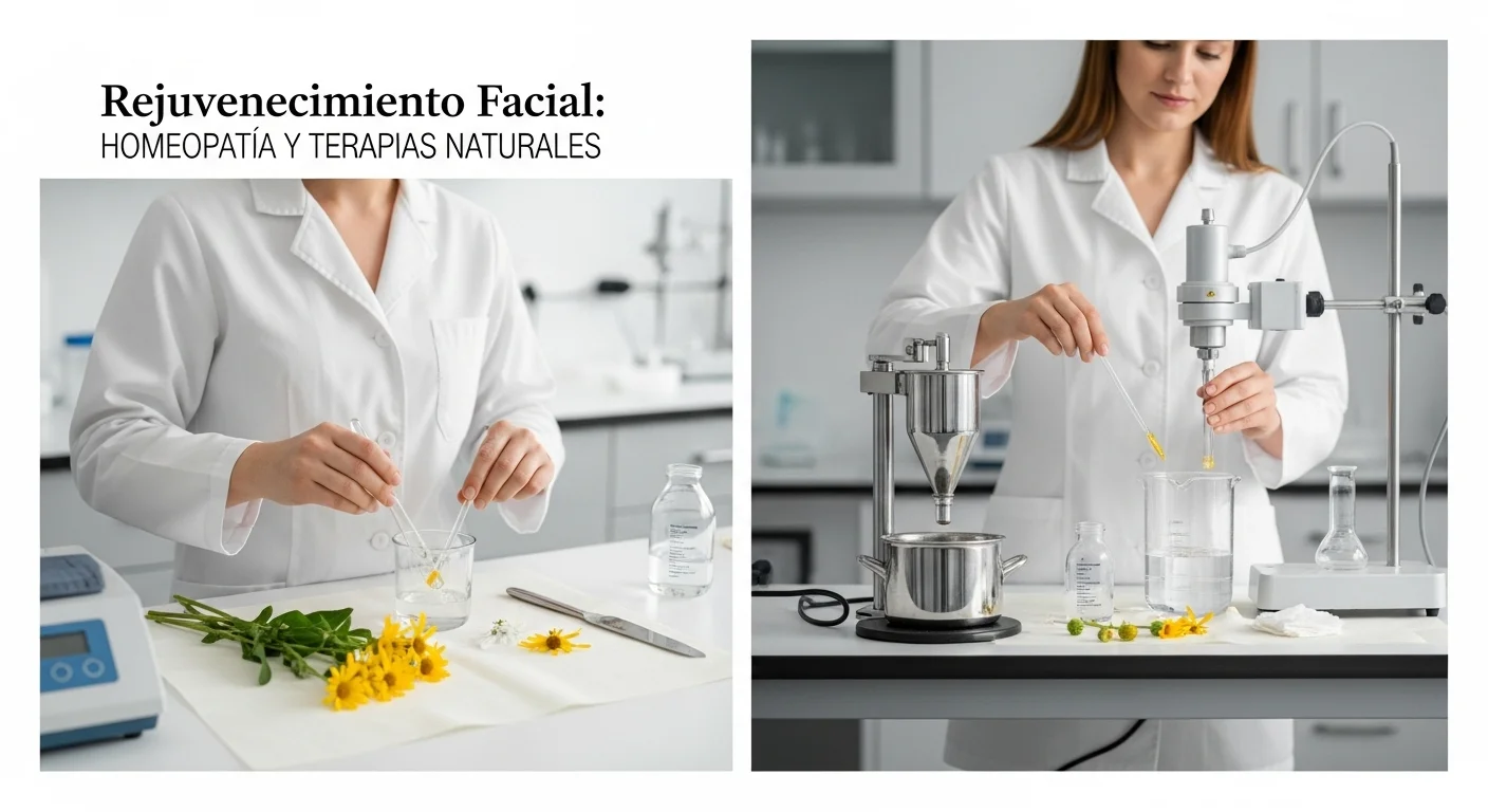Preparación de remedios como Arnica facial para el rejuvenecimiento y cuidado de la piel
