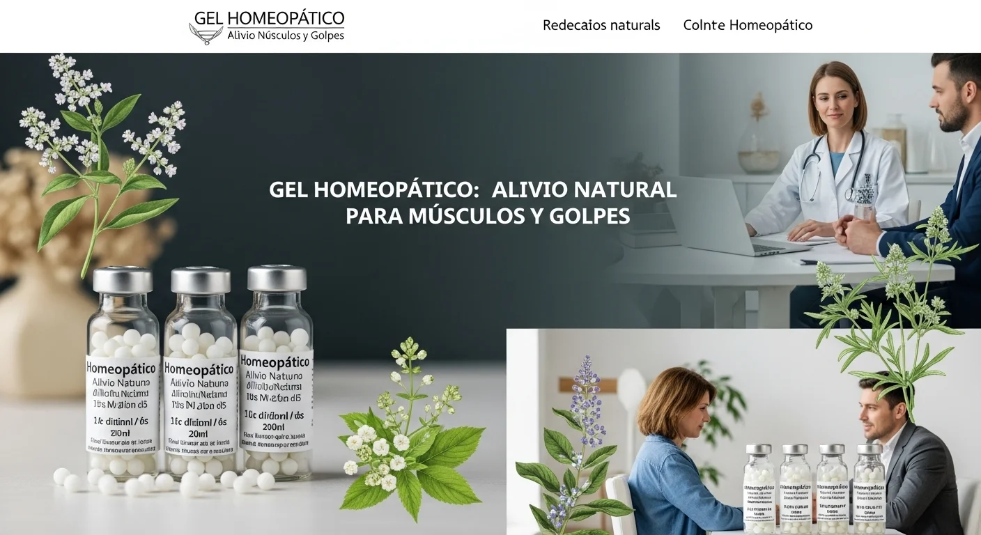 Remedios homeopáticos de Gel en frascos con glóbulos y diluciones