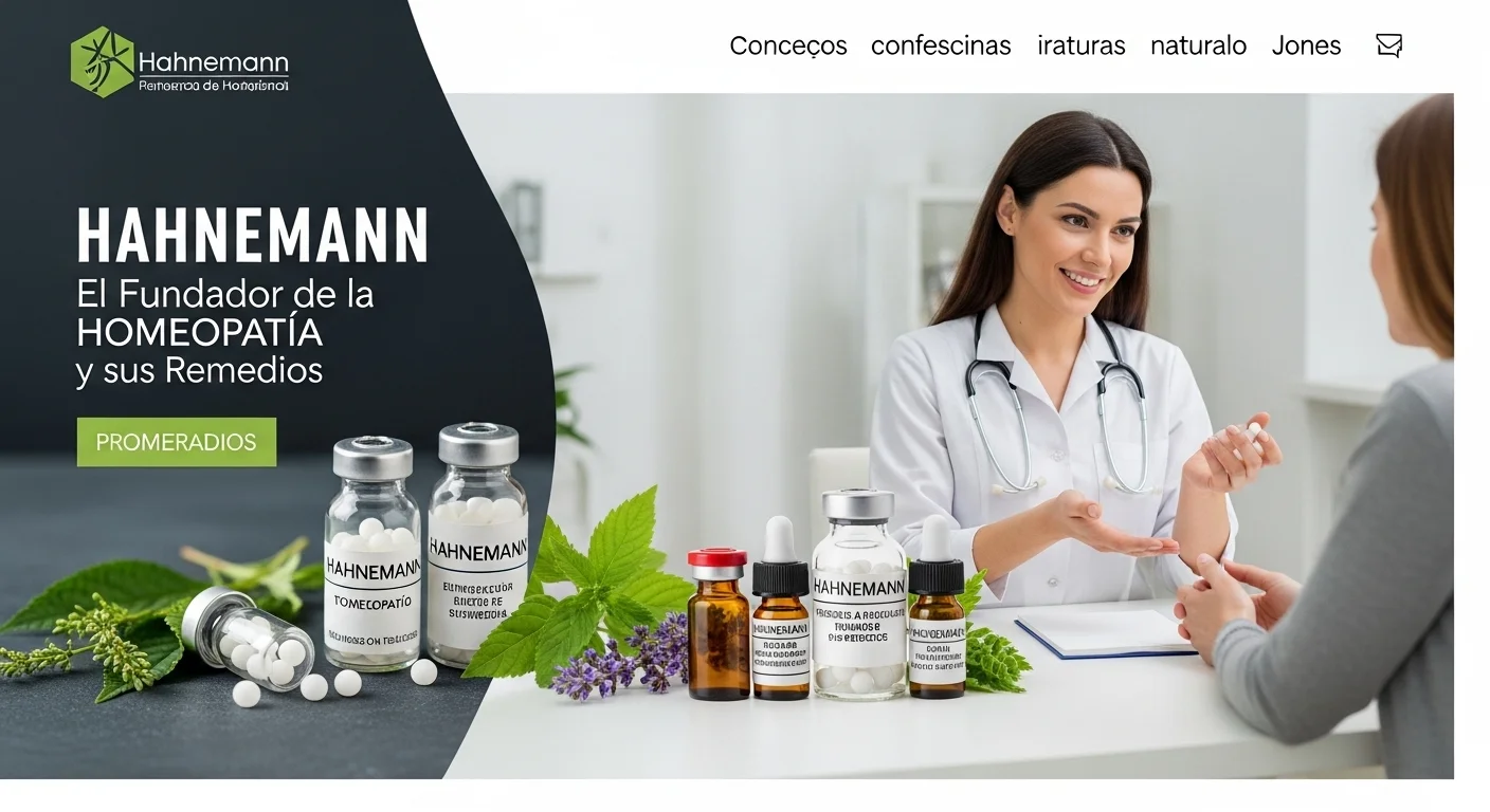 Remedios homeopáticos de Hahnemann en frascos con glóbulos y diluciones