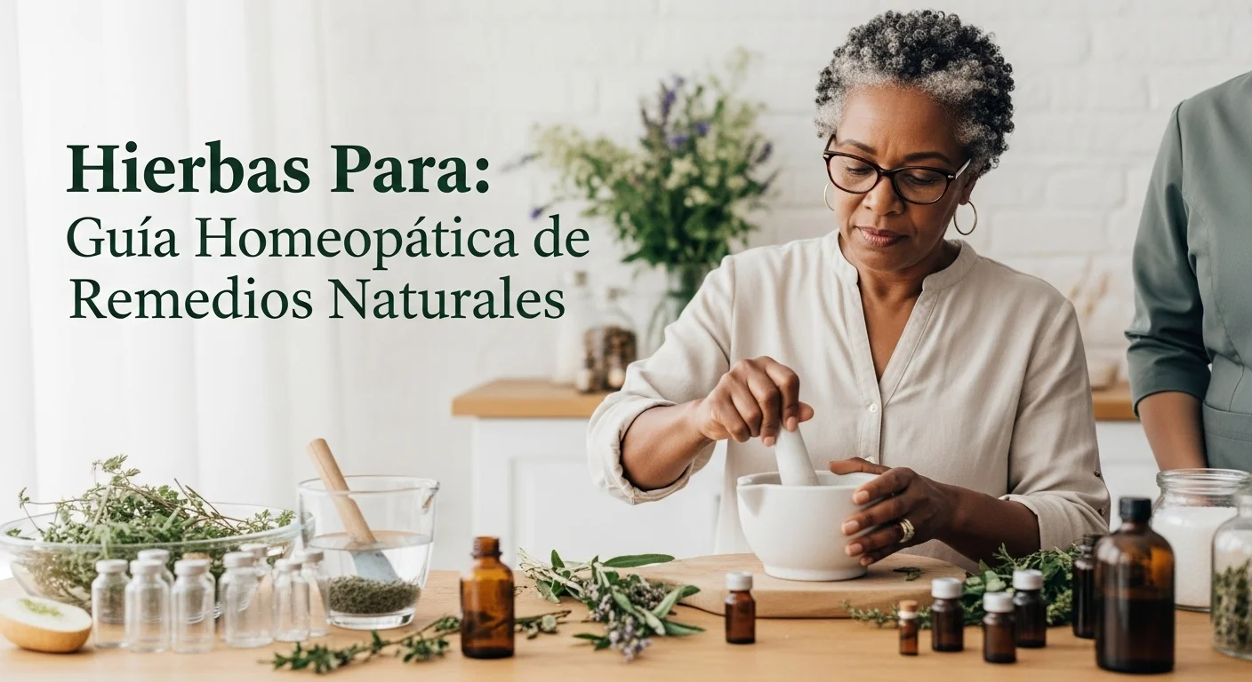 Preparación y uso de Hierbas Para en tratamientos homeopáticos naturales