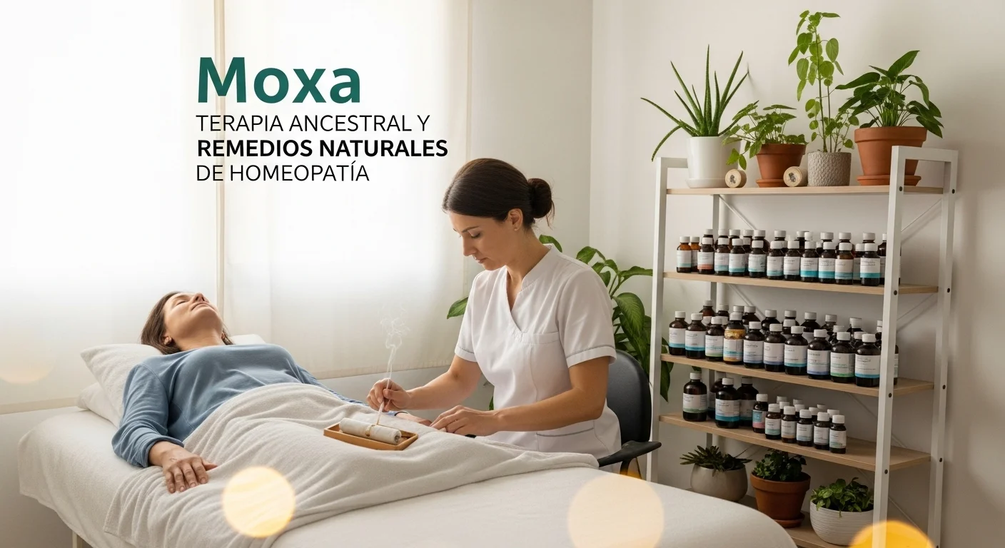 Terapia de Moxa y su relación con remedios naturales y homeopáticos