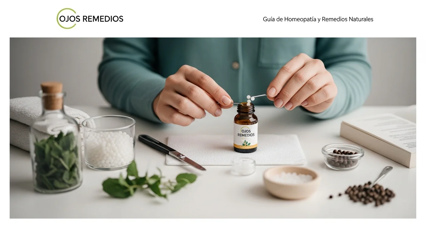 Preparación y uso de Ojos Remedios en tratamientos homeopáticos naturales