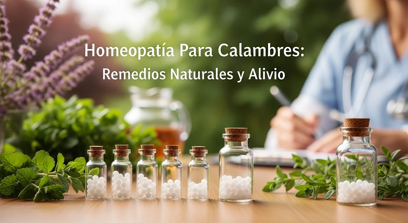 Remedios homeopáticos de Para Calambres en frascos con glóbulos y diluciones