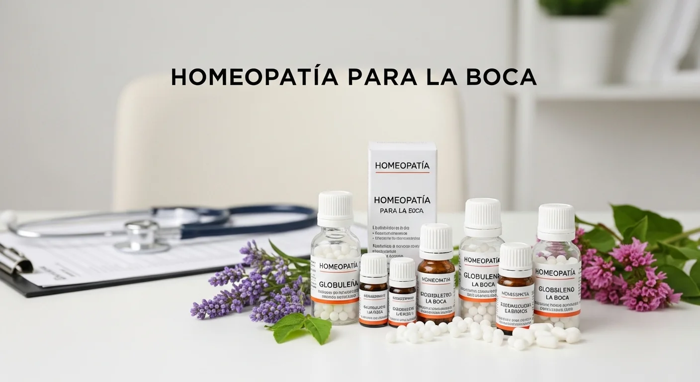 Remedios homeopáticos de Para La Boca en frascos con glóbulos y diluciones