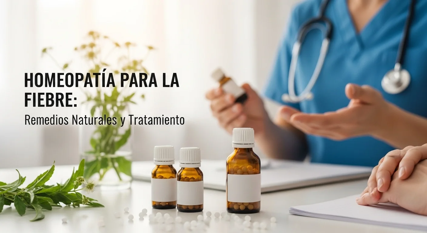 Remedios homeopáticos de Para La Fiebre en frascos con glóbulos y diluciones