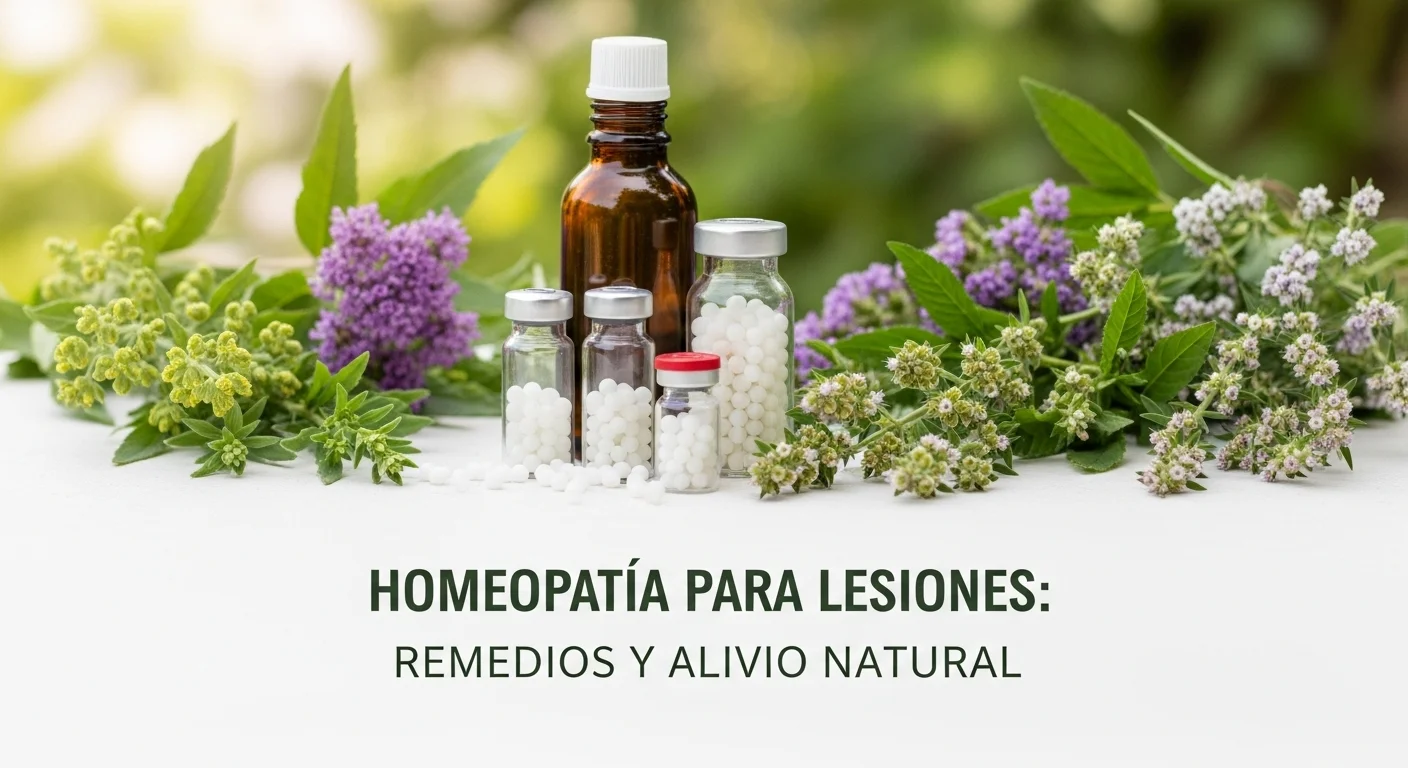 Remedios homeopáticos de Para Lesiones en frascos con glóbulos y diluciones