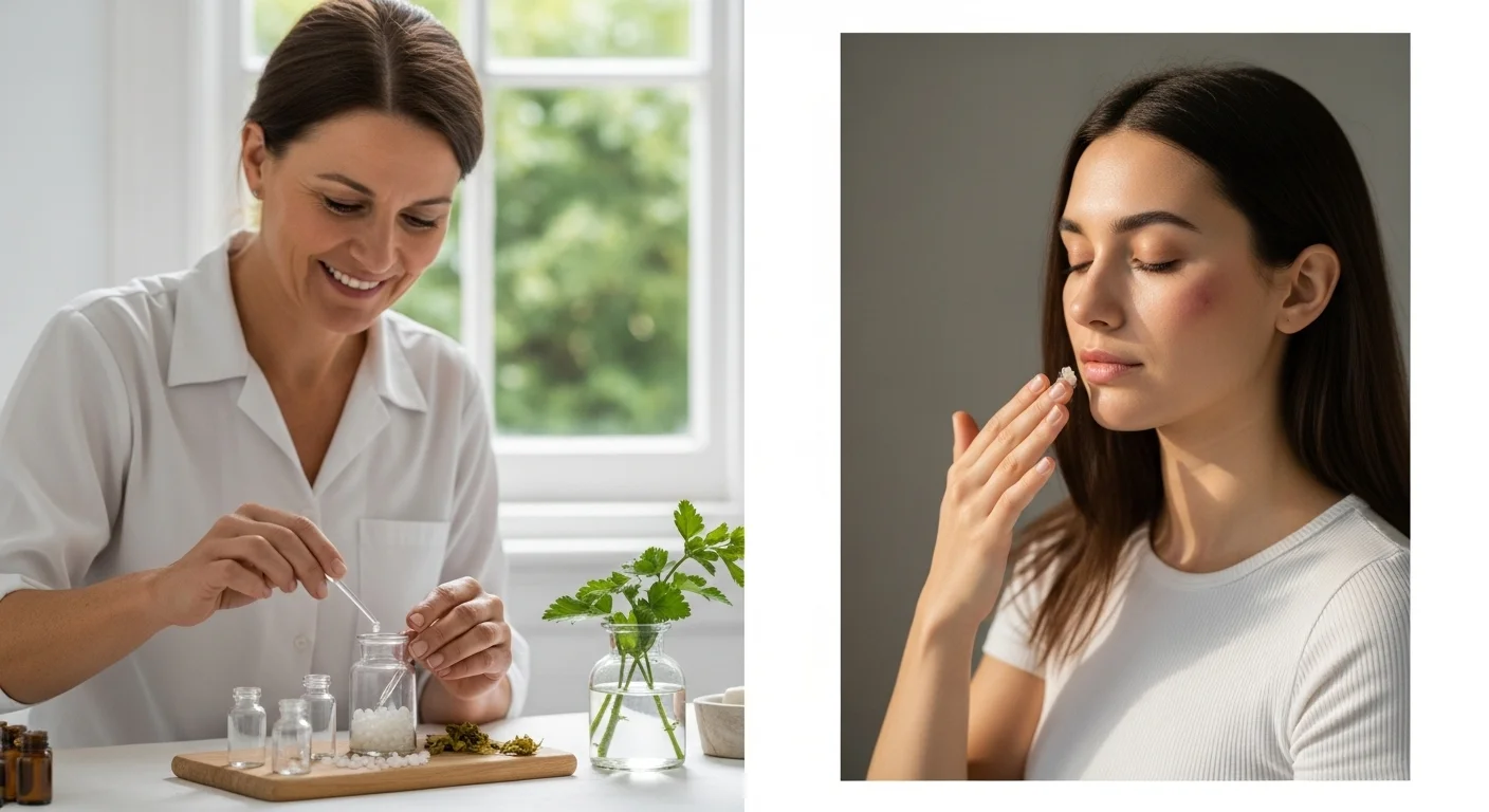 Preparación y uso de Para Moretones en tratamientos homeopáticos naturales