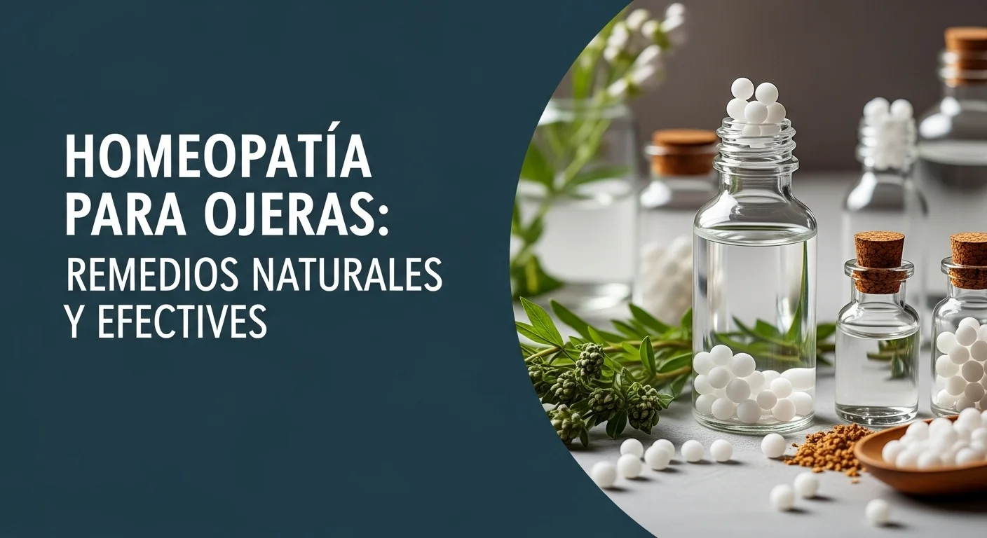 Remedios homeopáticos de Para Ojeras en frascos con glóbulos y diluciones