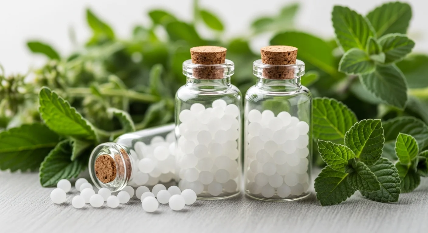 Remedios homeopáticos de Para Resfriado en frascos con glóbulos y diluciones