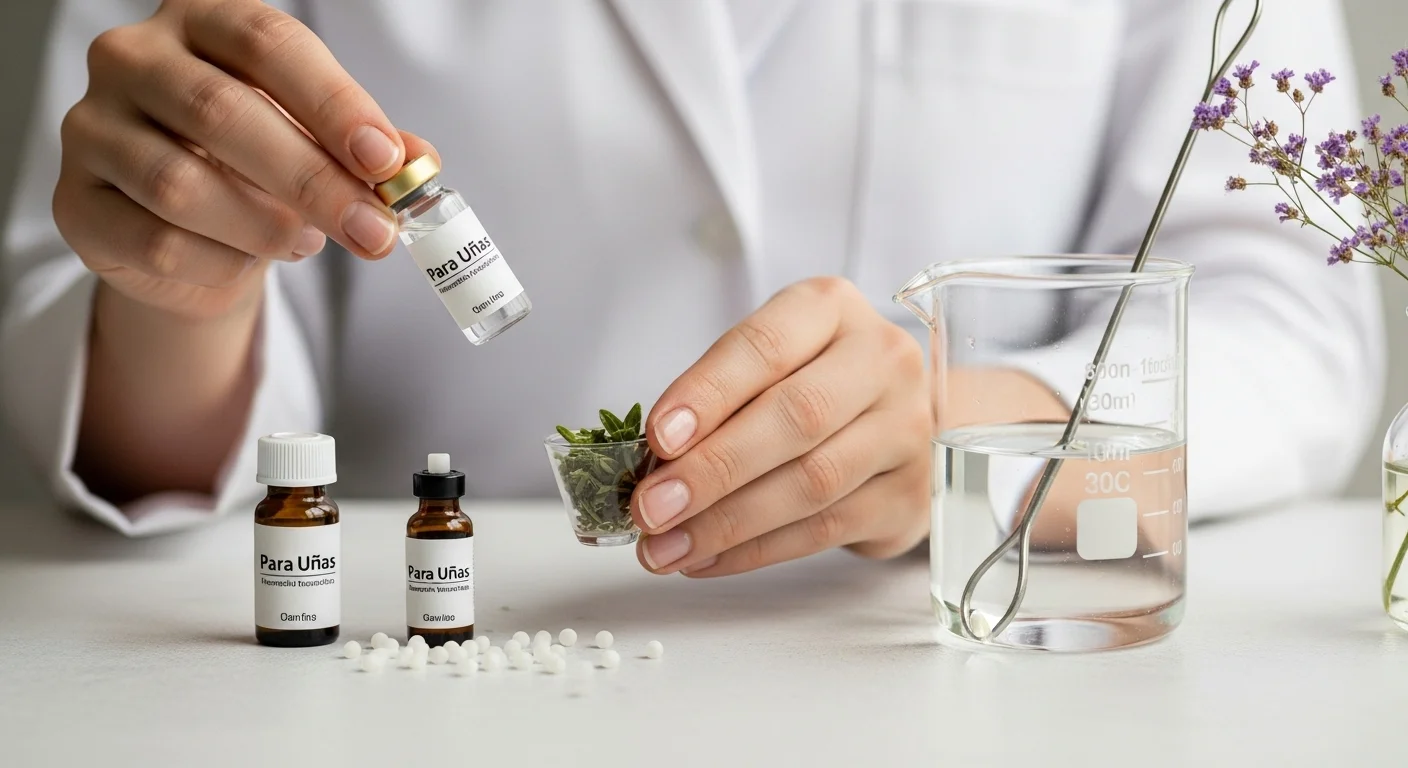 Preparación y uso de Para Uñas en tratamientos homeopáticos naturales