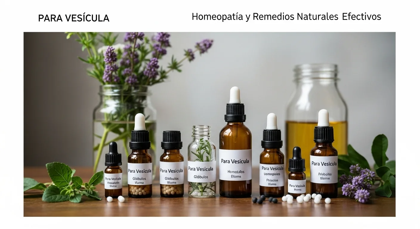 Remedios homeopáticos de Para Vesicula en frascos con glóbulos y diluciones