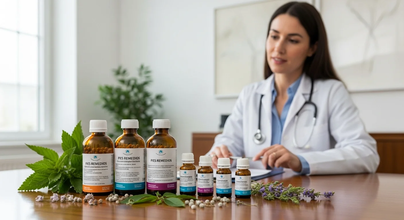 Remedios homeopáticos de Pies Remedios en frascos con glóbulos y diluciones