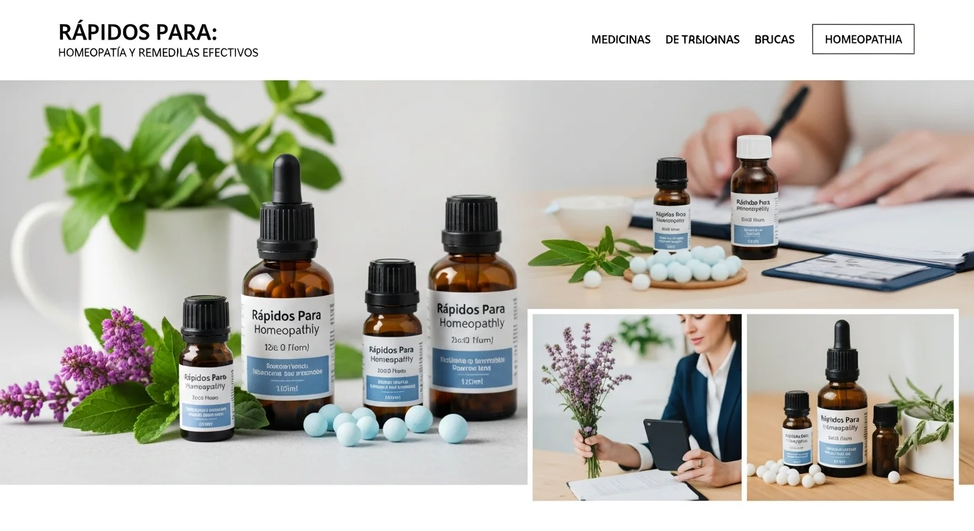 Remedios homeopáticos de Rápidos Para en frascos con glóbulos y diluciones